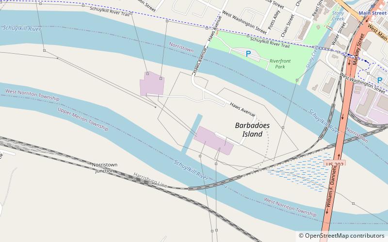 barbadoes island norristown location map