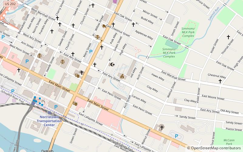 Norristown Municipal Hall location map