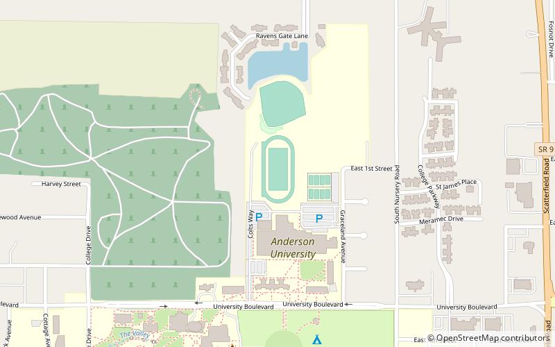 macholtz stadium anderson location map