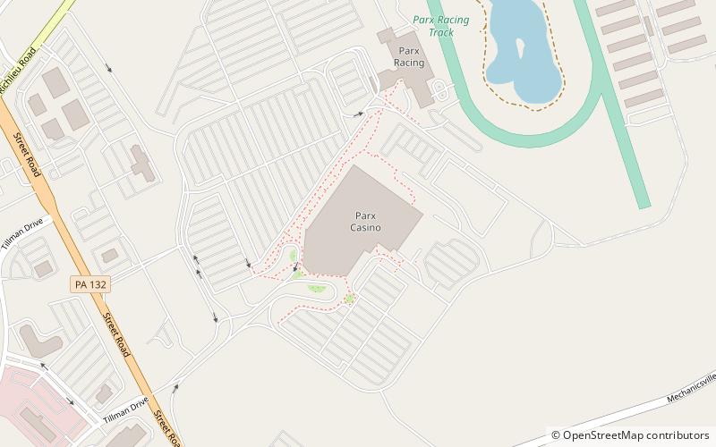 Parx Casino location map