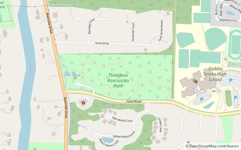 thaddeus kosciuszko park dublin location map