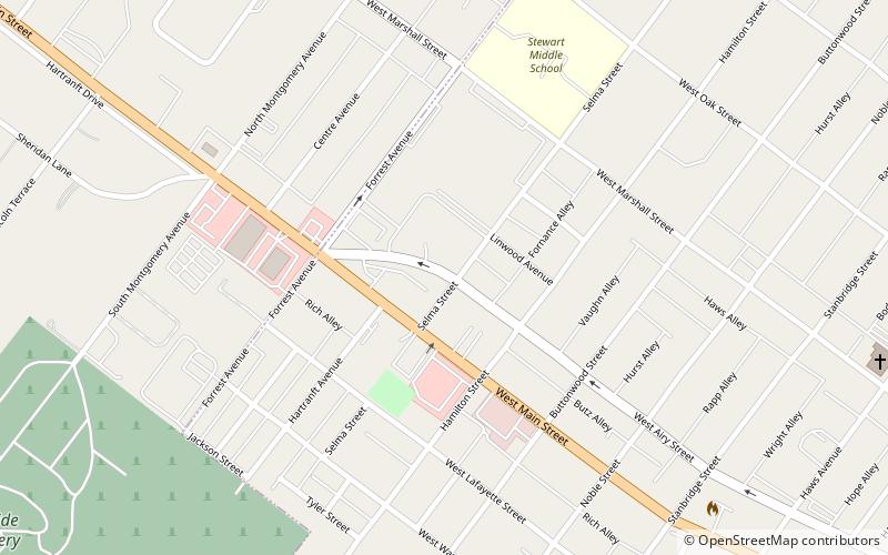 Selma Mansion location map