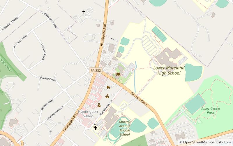 Huntingdon Valley Library location map