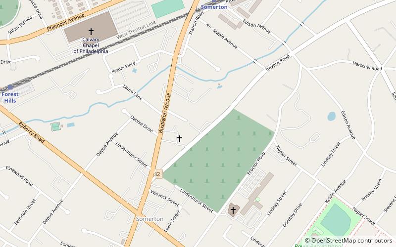 Watson Comly School location map