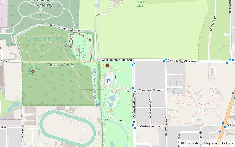 Anita Purves Nature Center location map