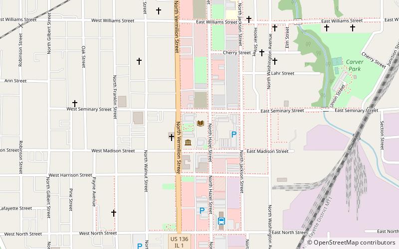 Danville Public Library location map