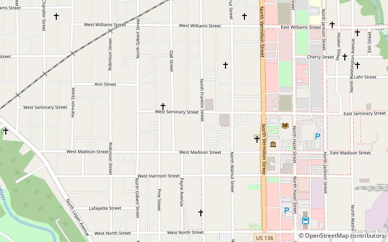 Danville Art League location map