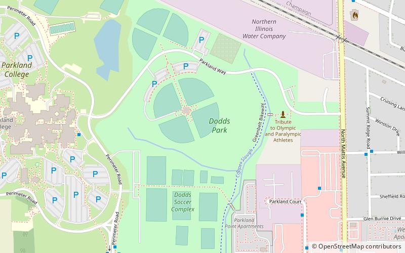 Dodds Park location map