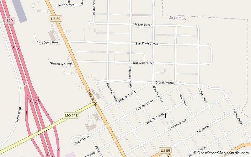 Mound City location map
