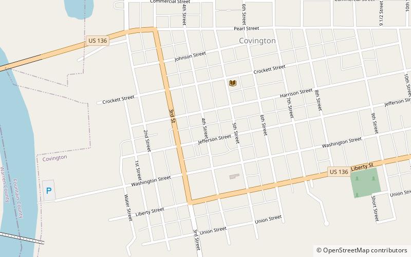 Fountain County Clerk's Building location map