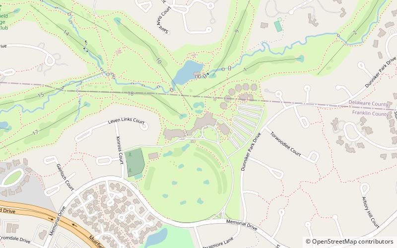 memorial tournament dublin location map