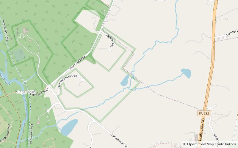 Bryn Athyn location map