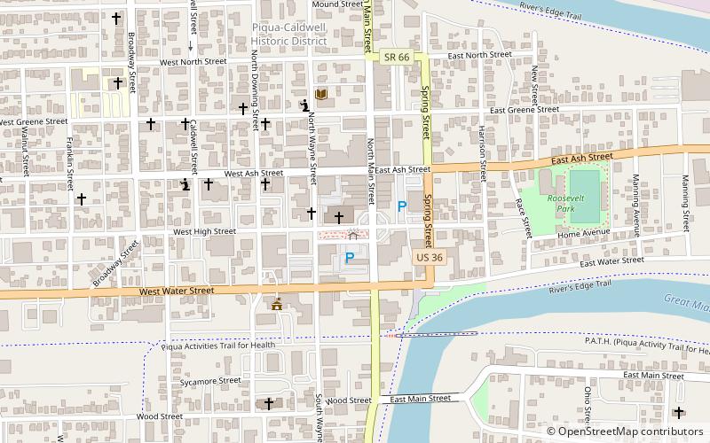 Piqua Public Library location map