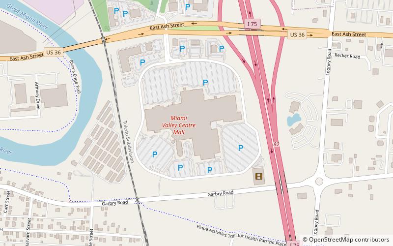 Miami Valley Centre Mall location map