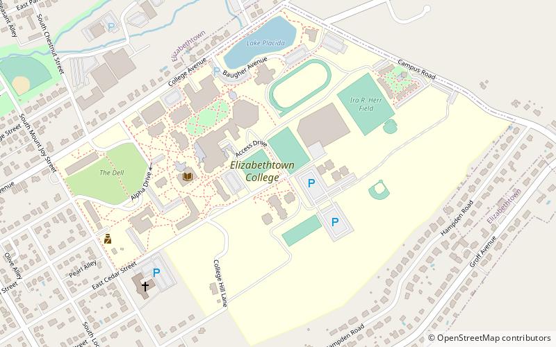 Elizabethtown College location map