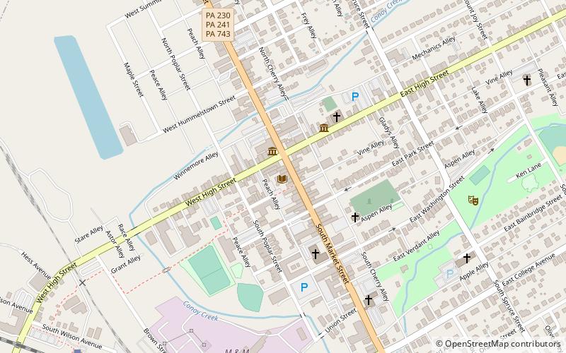 Elizabethtown Public Library location map