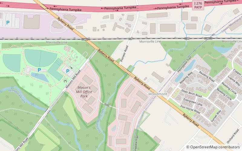 Bryn Athyn-Lower Moreland Bridge location map