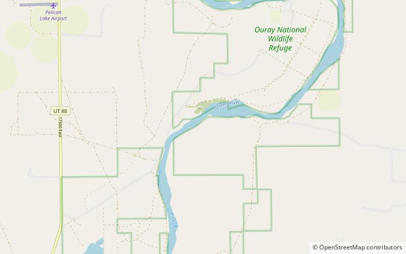 Ouray National Wildlife Refuge location map