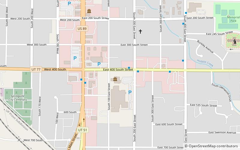 Springville Museum of Art location map