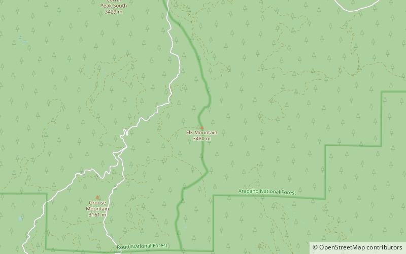 Elk Mountain location map