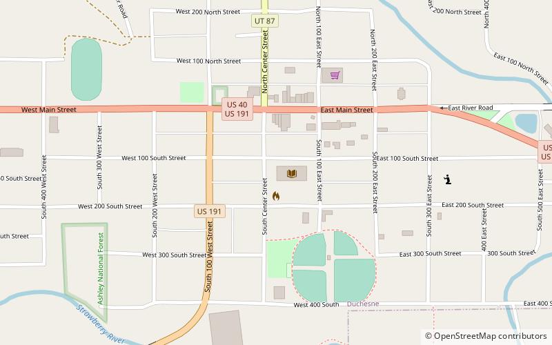 Duchesne County 4-H location map