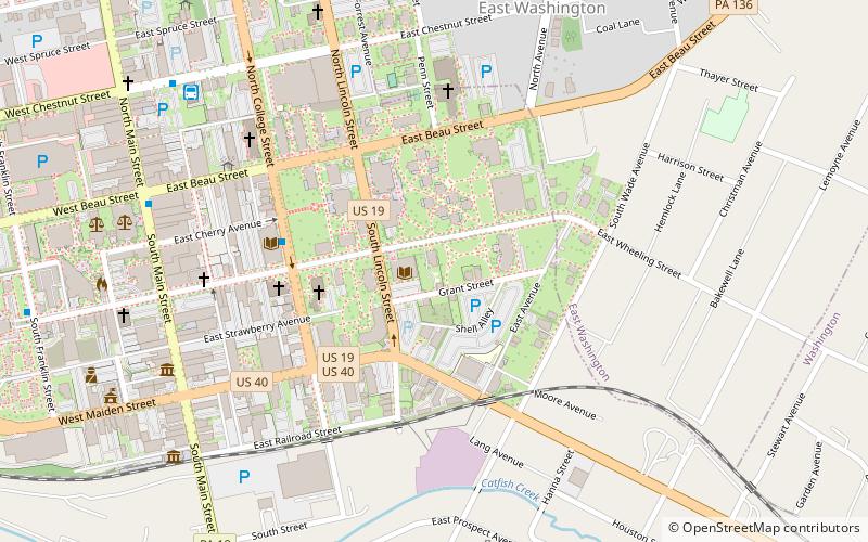 Washington & Jefferson College location map