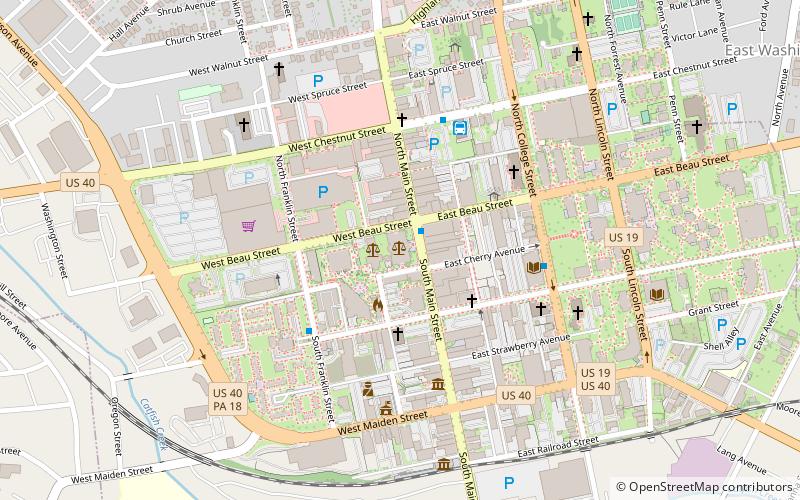 Washington County Courthouse location map