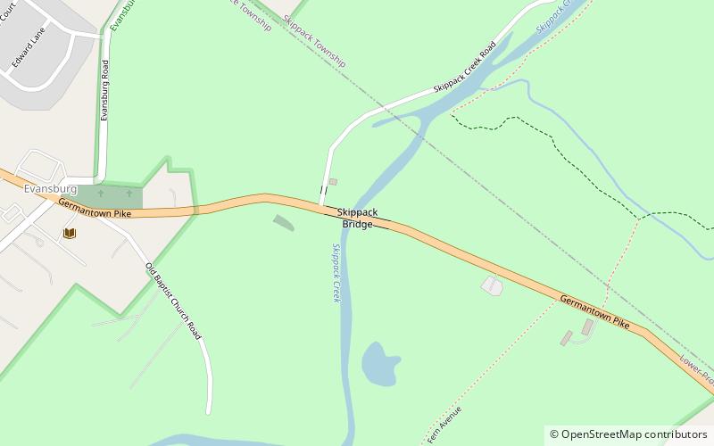 Skippack Bridge location map