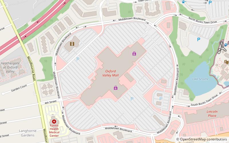 Oxford Valley Mall location map