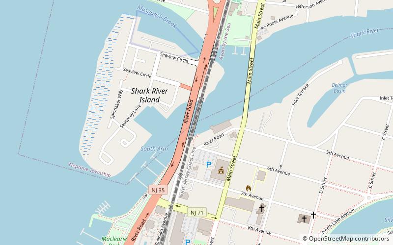 Shark River Draw location map
