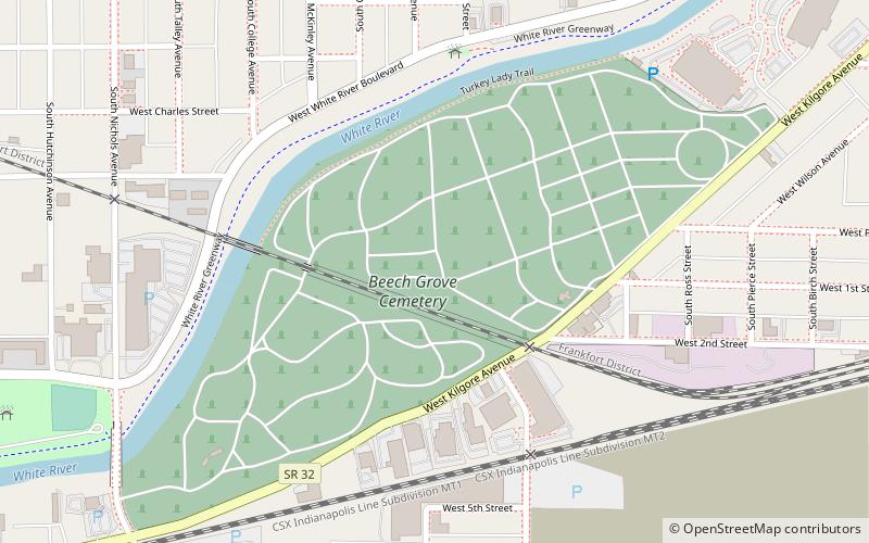 Beech Grove Cemetery location map