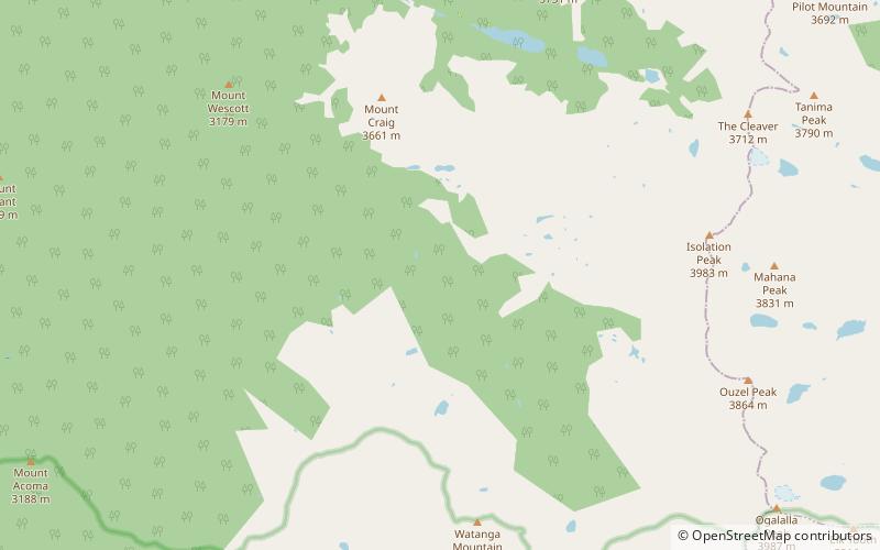 paradise park natural area parque nacional de las montanas rocosas location map