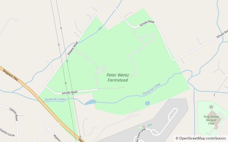 Peter Wentz Homestead location map