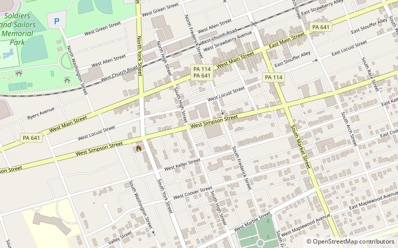 Simpson Street School location map