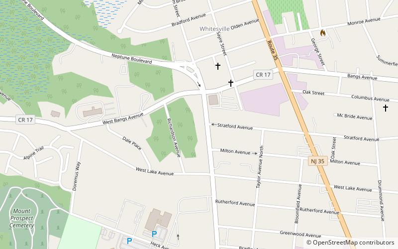 Neptune City location map