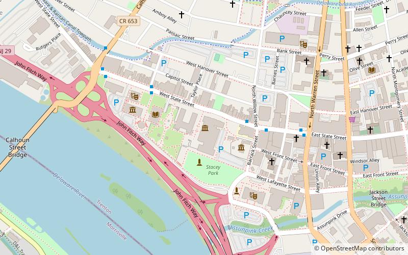 Capitole de l'État du New Jersey location map