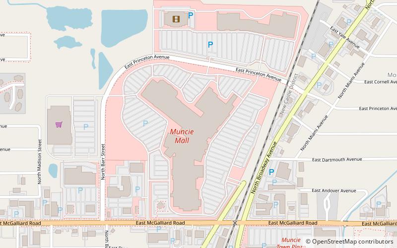 muncie mall location map