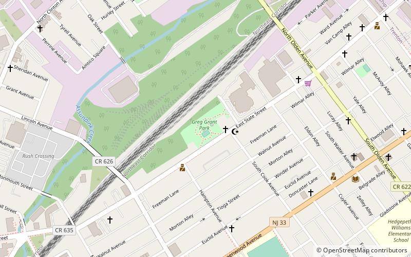 greg grant park trenton location map