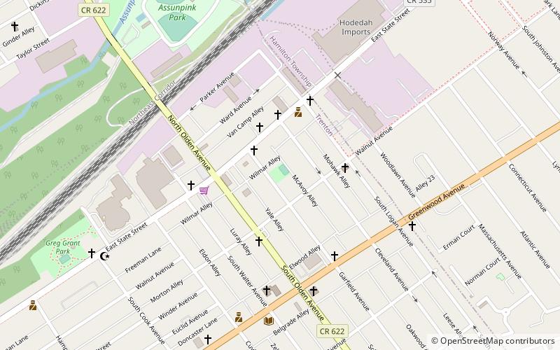 garfield avenue park trenton location map