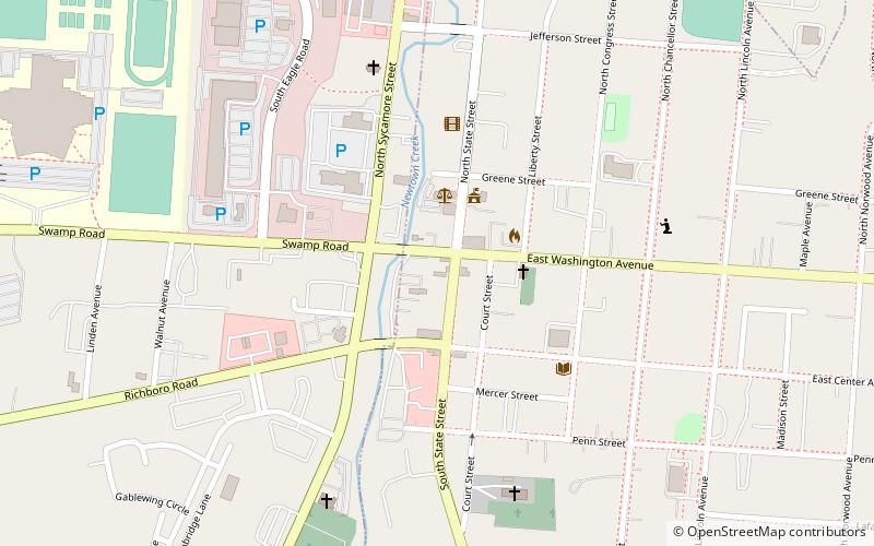 Newtown location map