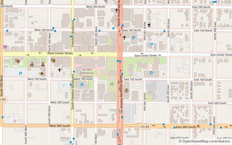 Provo City Center Tempel location map