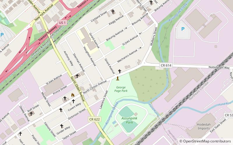 East Trenton Public Library location map
