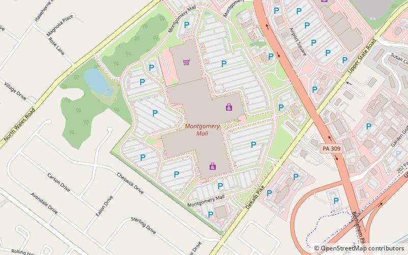 Montgomery Mall location map