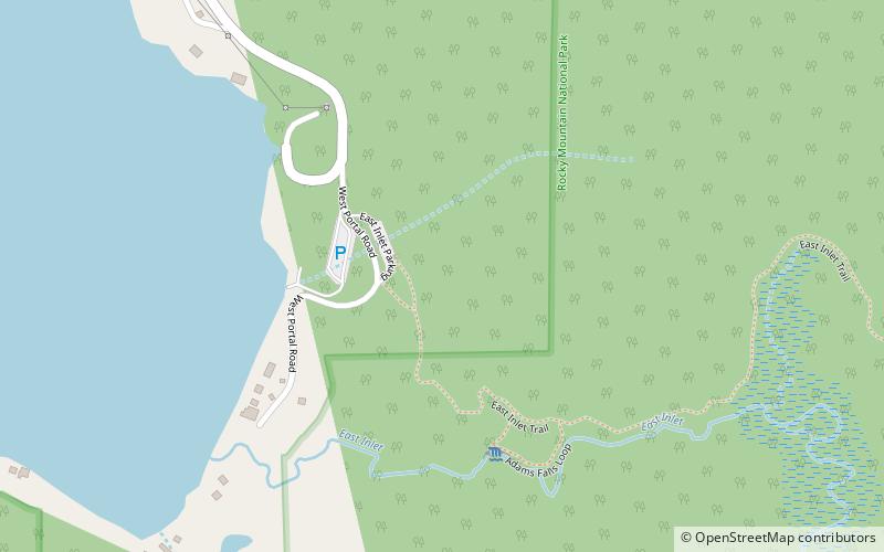 East Inlet Trail location map