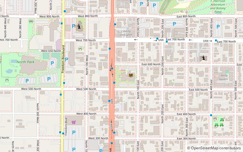 Provo City Library location map