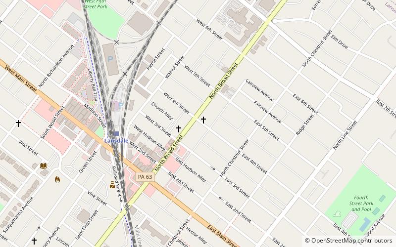 Lansdale/Doylestown Line location map