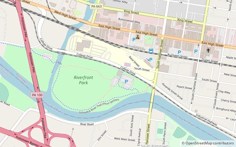 schuylkill river national and state heritage area pottstown location map