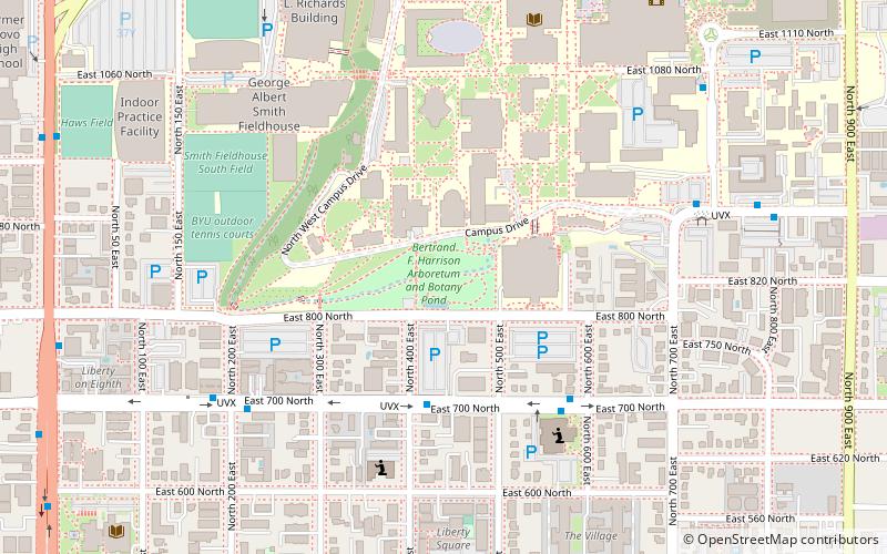 Brigham Young University Arboretum location map
