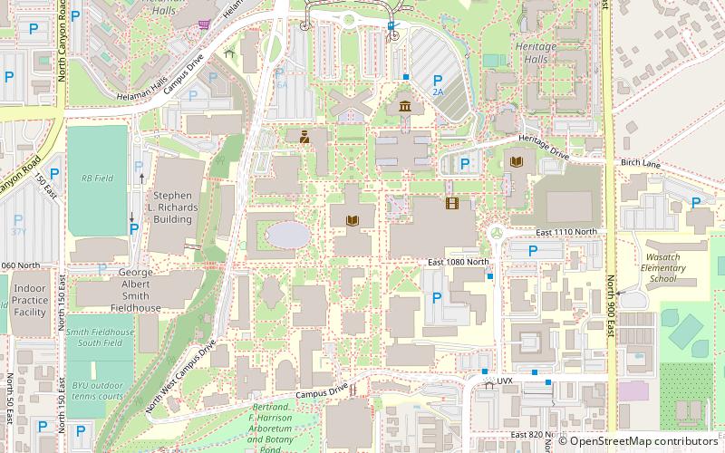 Harold B. Lee Library location map