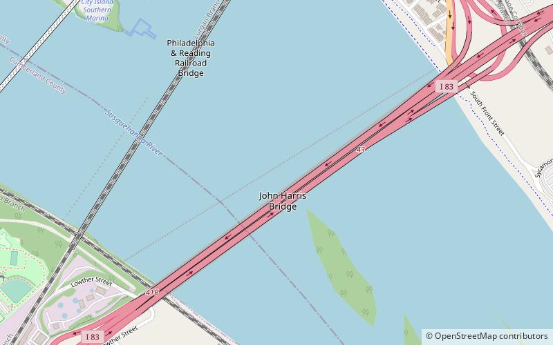 dock street dam harrisburg location map
